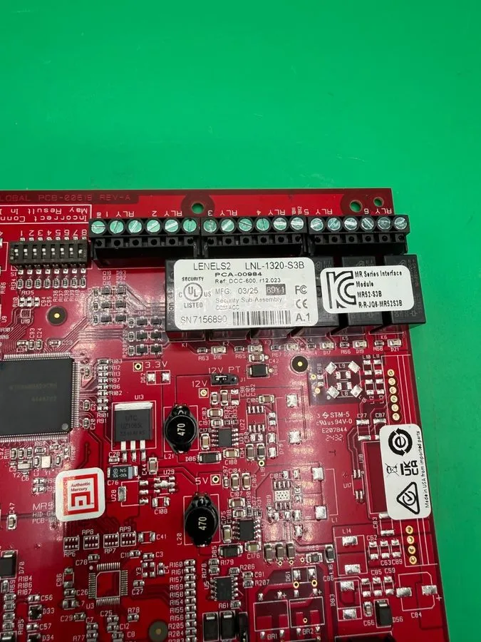 Плата Lenel S2 LNL-1320-S3B MR52 Interface Board,MR52 Board,PCA-00984 Mfg 7/23