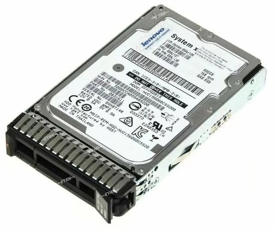 Жёсткий диск Lenovo 00AJ126 00AJ127 600GB 15K 12G 2.5" SAS G3HS X3650 M5 Hard Dr