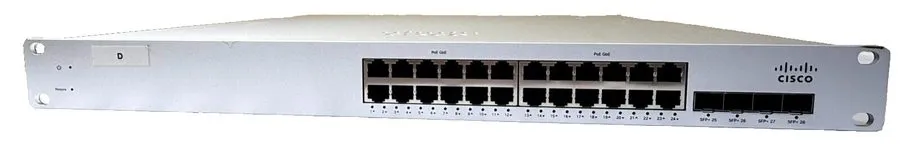 Коммутатор Cisco Meraki MS320-24P 24-Port Gigabit PoE+ Switch w/ 4 × 10GbE SFP+