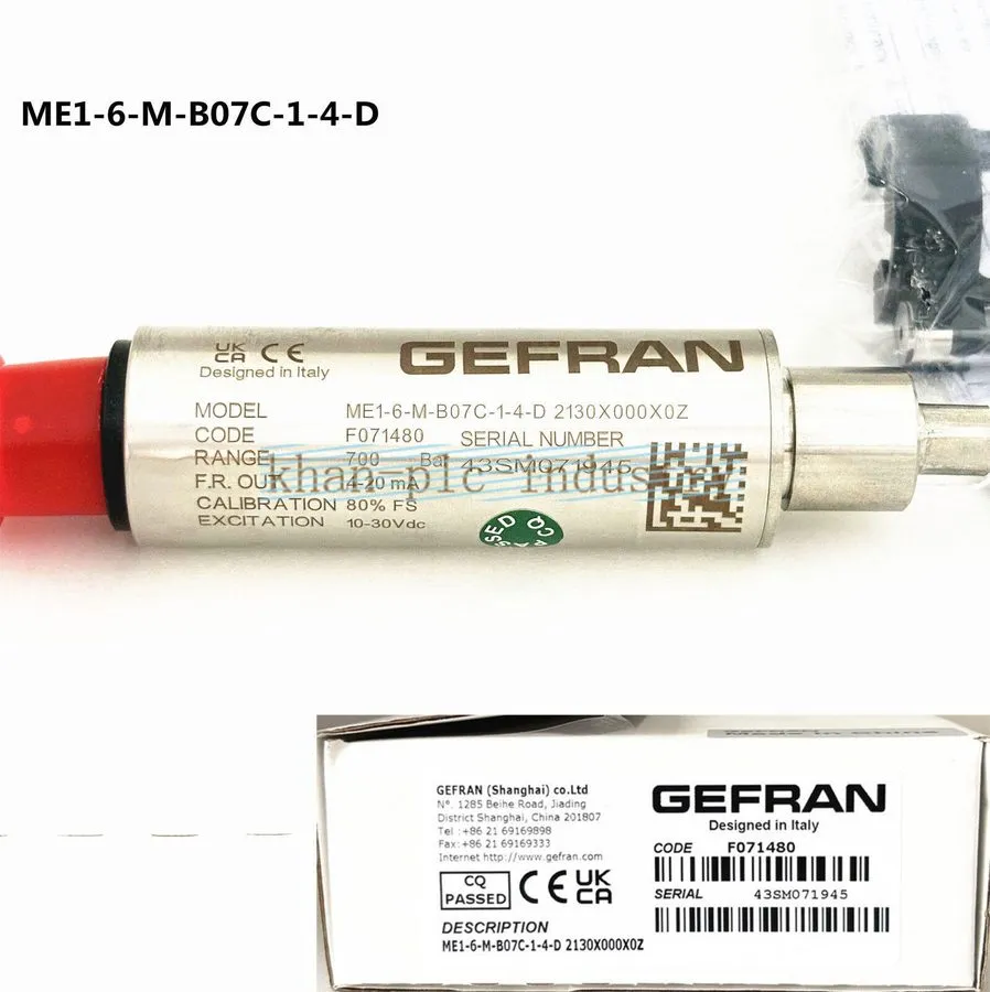 Датчик давления One GEFRAN Pressure Transmitter Sensor ME1-6-M-B07C-1-4-D