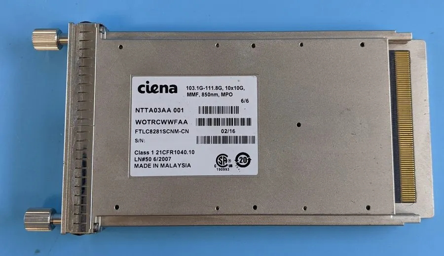 Трансивер Ciena NTTA03AA 001 FTLC8281SCNM-CN 100GBase CFP SR10 850nm MMF MPO Tra