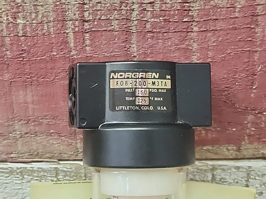 Фильтр Norgren F08-200-M3TA Pneumatic Air Filter 1/4" Port 150 PSIG — фото лота 2