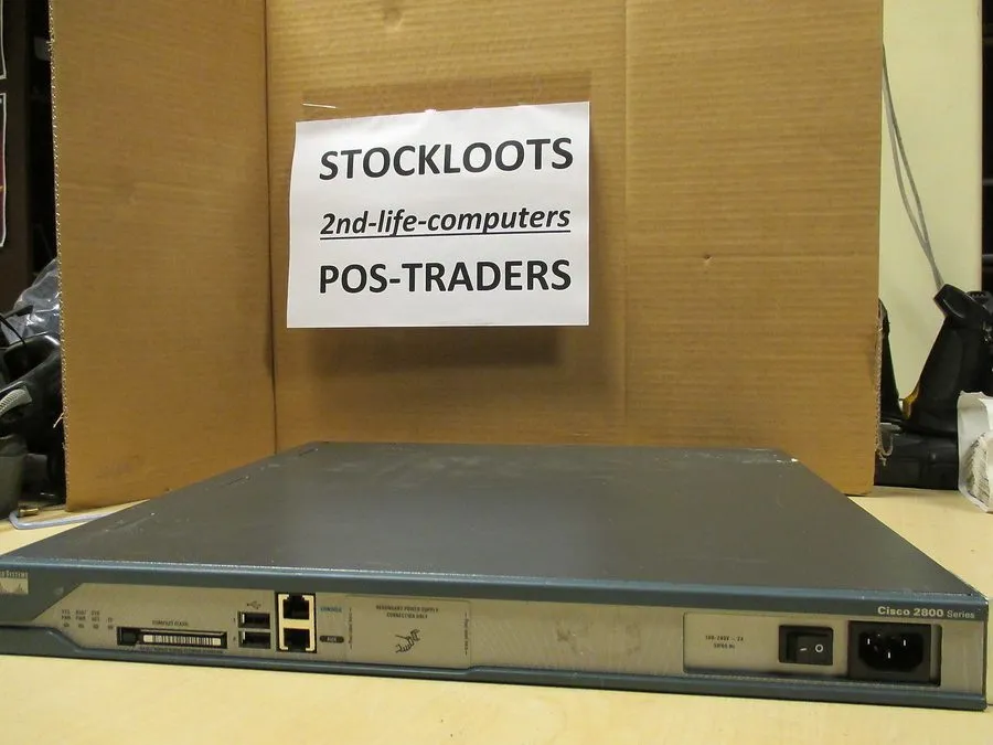 Маршрутизатор Cisco 2811 2-Port 10 100 Wired Network Ethernet Router + 2x WIC-1T