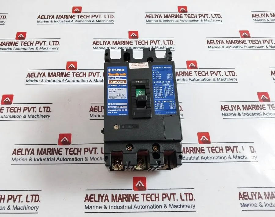 Автоматический выключатель Terasaki XH100NS Molded Case Circuit Breaker 75A 3 Po