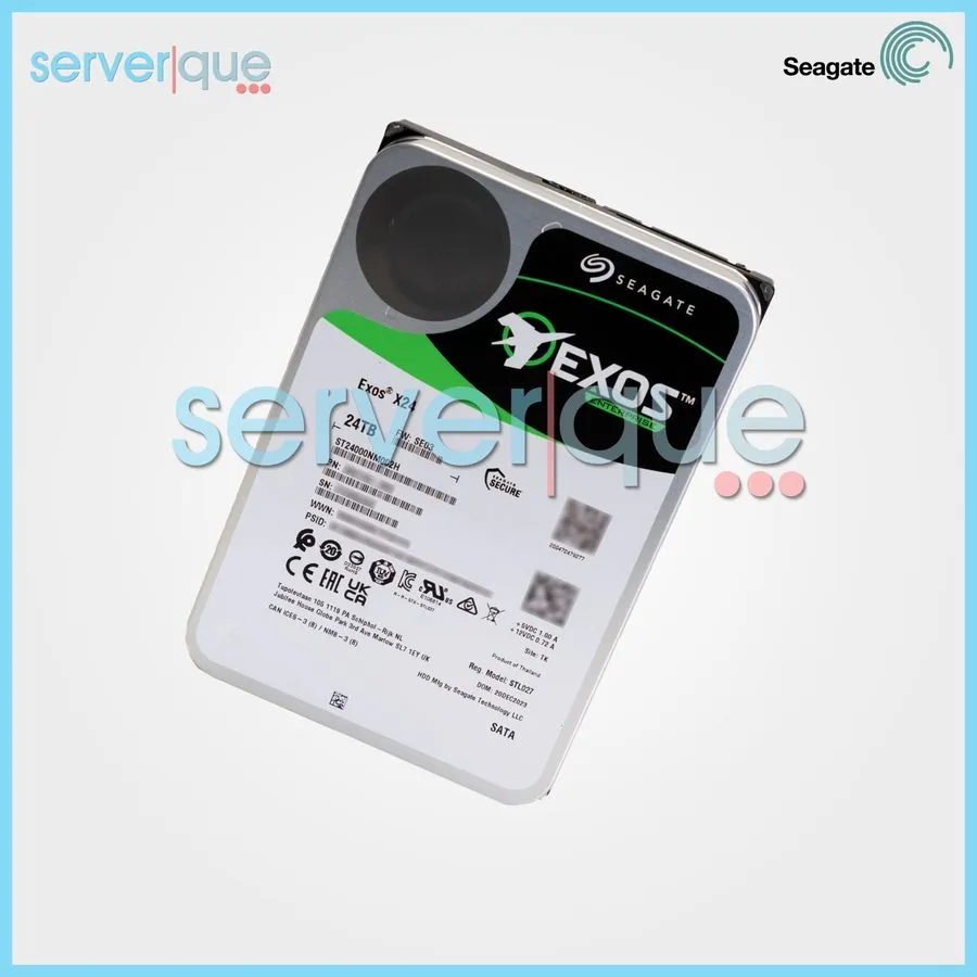 Жёсткий диск Seagate Exos X24 ST24000NM002H 24TB 7.2K RPM SATA 3.5" 512MB Hard d — фото лота 1
