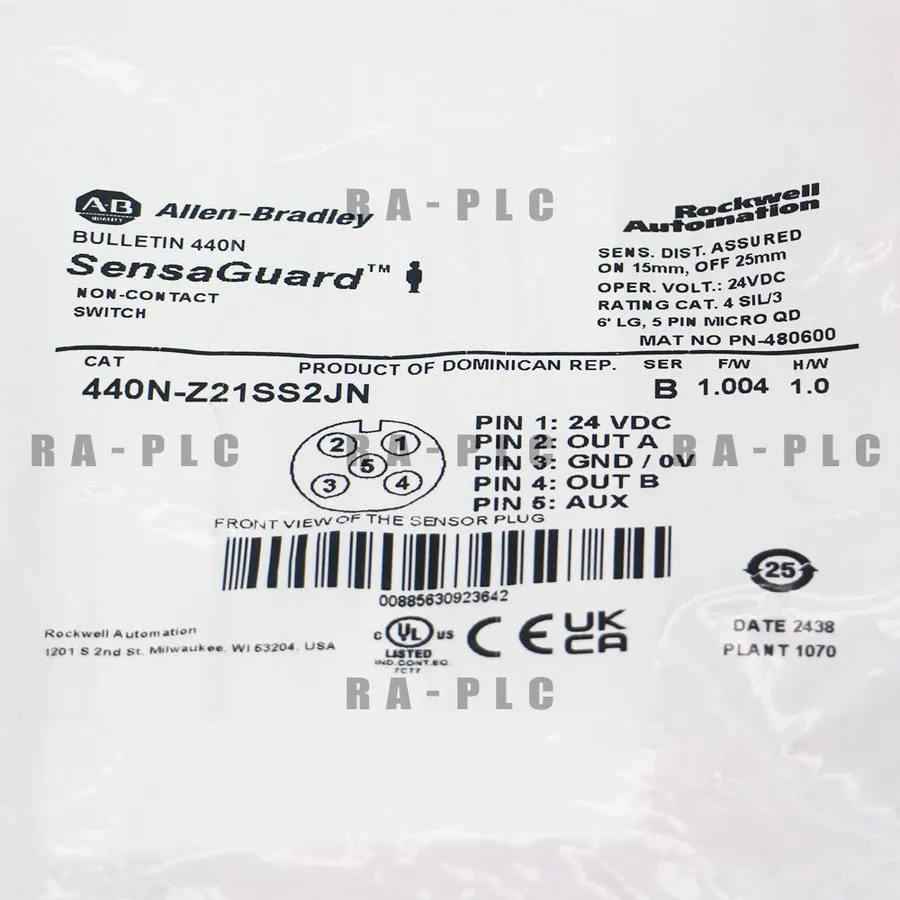 Реле безопасности Allen Bradley 440N-Z21SS2JN Guardmaster 440N Non Contact Switc