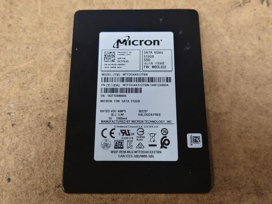 SSD-накопитель Micron MTFDDAK512TBN 2.5 inch SATA SSD 512GB Japan