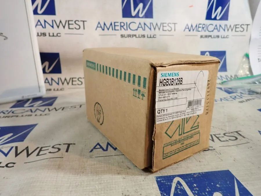 Автоматический выключатель SIEMENS HGB HGB3B125 3 POLE 125 AMP 480V 35KA CIRCUIT