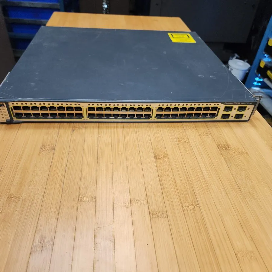 Коммутатор Cisco Catalyst (WS-C3750G-48PS-S) 48 Ports PoE Gigabit Ethernet Switc