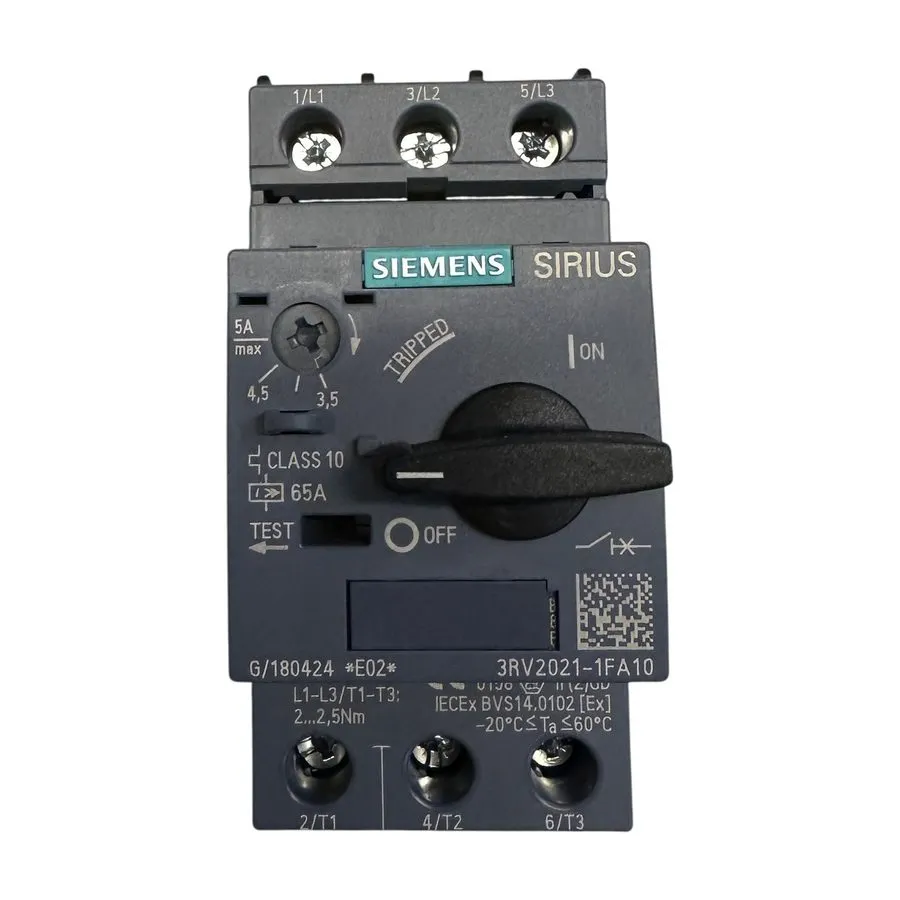 Автоматический выключатель SIEMENS Motor Protection Circuit Breaker 3RV2021-1FA1