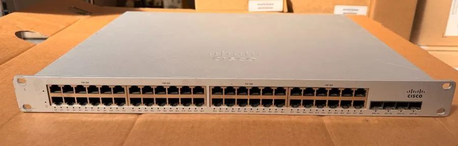 Коммутатор Cisco Meraki MS225-48FP-HW 48-Port PoE+ Gigabit Switch 740W 10G SFP+ 