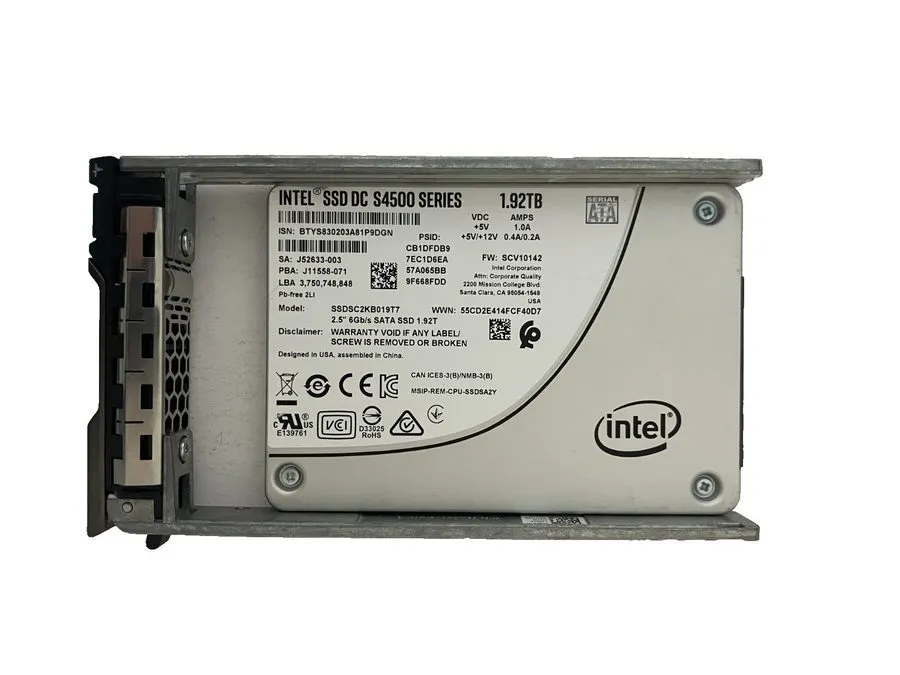 SSD-накопитель Intel DC S4500 Series 1.92TB 6Gbps 2.5 Inch SATA SSD SSDSC2KB019T