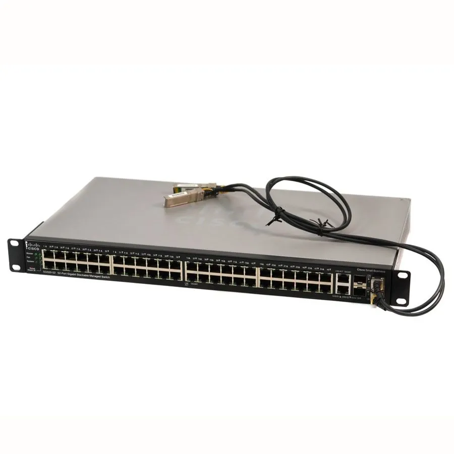 Коммутатор Cisco SG500-52-K9 V02 52-Port Gigabit POE Stackable Managed Switch