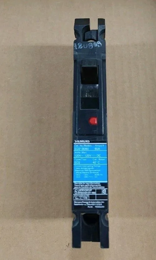 Автоматический выключатель Siemens ED21B060 Circuit Breaker 1P 60A 120VAC Bolt-O