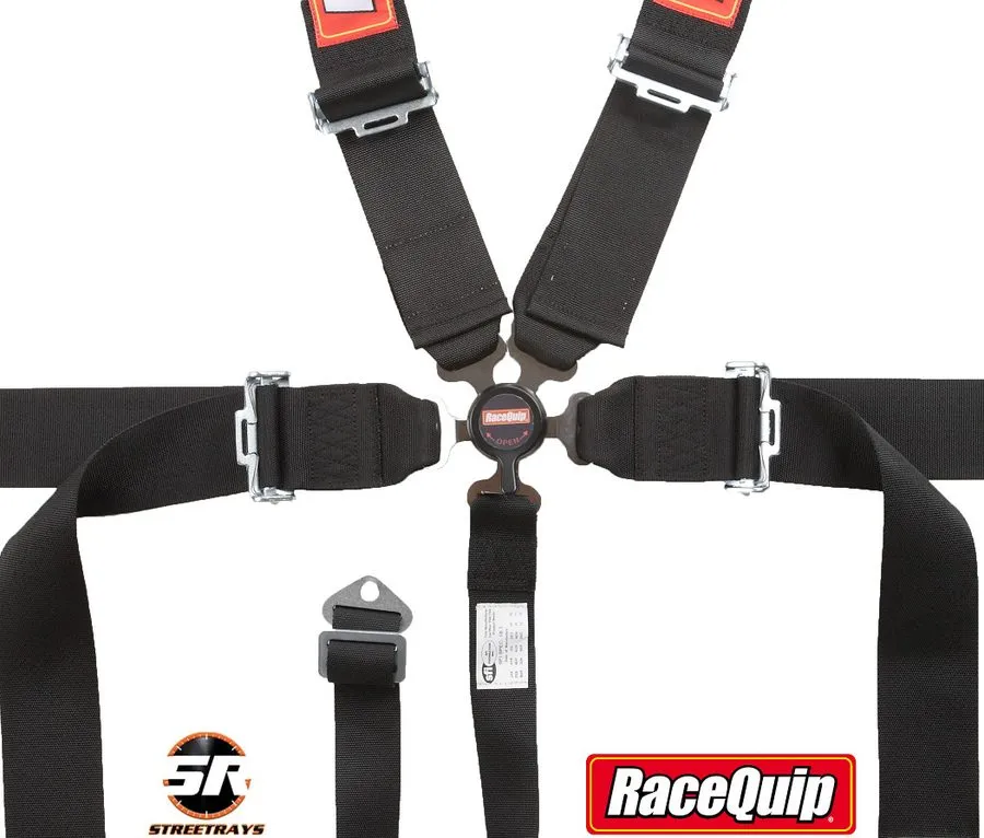 Жгут проводов Racequip Sportsman SFI 16.1 5 Point Camlock Harness Set Black 7410