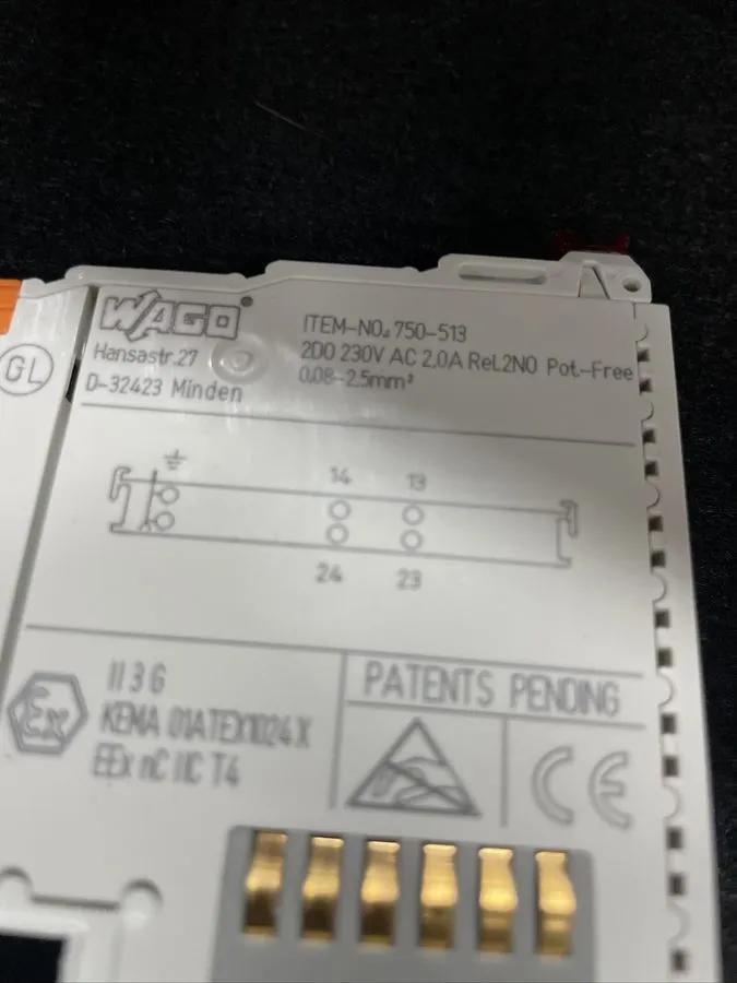 Модуль ввода-вывода Wago 750-513 2NO Output Module Relay 250VAC 2.0A