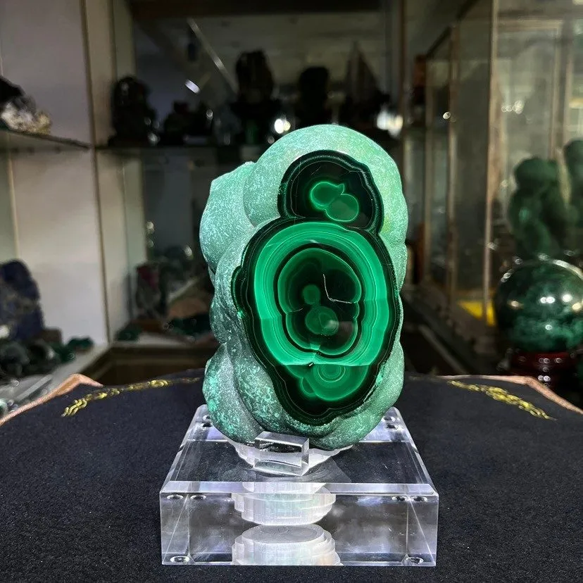 Лабораторный прибор 5.61LB High Grade Natural Acicular Needle Malachite crystal 