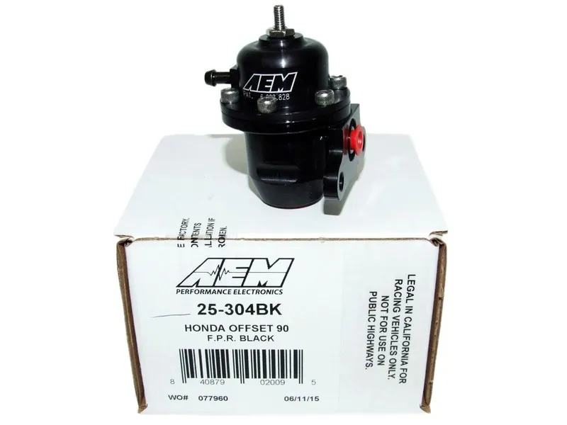 Трубопроводная арматура AEM 25-304BK Adjustable Fuel Pressure Regulator Black