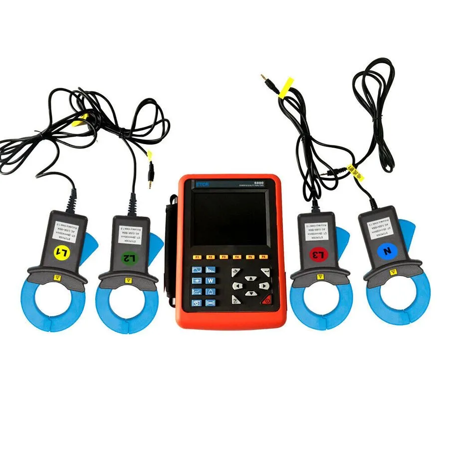 Анализатор ETCR5000 Power Quality Analyzer 3 Phase Power Energy Meter + Current  — фото лота 2