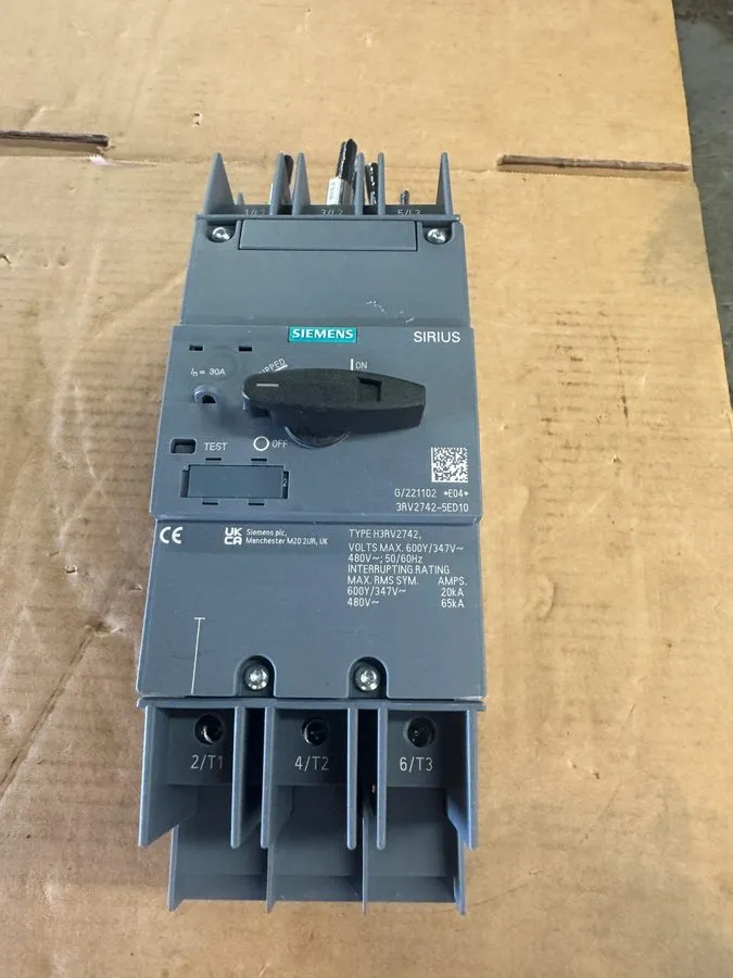 Автоматический выключатель SIEMENS 3RV2742-5ED10 CIRCUIT BREAKER 30A 480V 50/60H