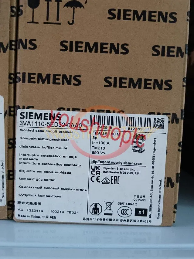 Автоматический выключатель Siemens circuit breaker 3VA1110-5ED32-0AA0