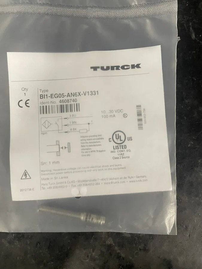 Датчик приближения TURCK BI1U-EG05-AP6X-V1331 Proximity switch sensor — фото лота 1