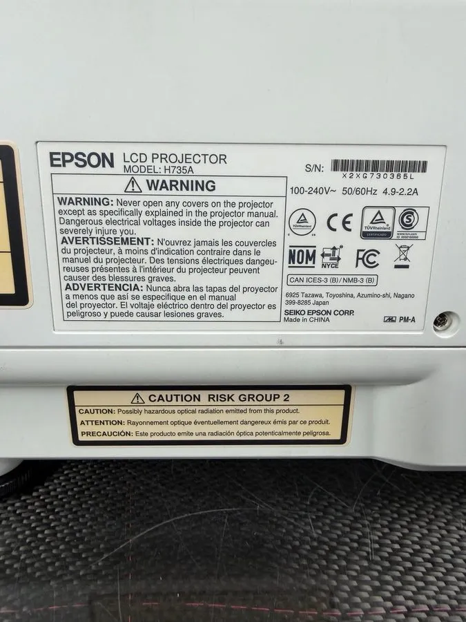 Проектор Epson Pro L1100U 3LCD Laser Projector H735A No Len
