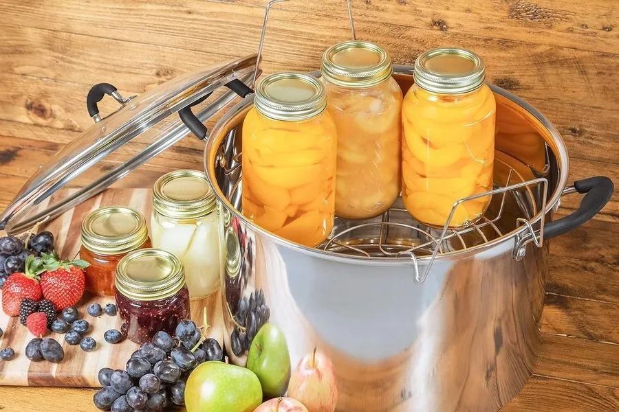 Водяная баня 21.5Qt Water Bath Canner with Glass Lid and Jar Rack 21.5 Quarts, S — фото лота 2