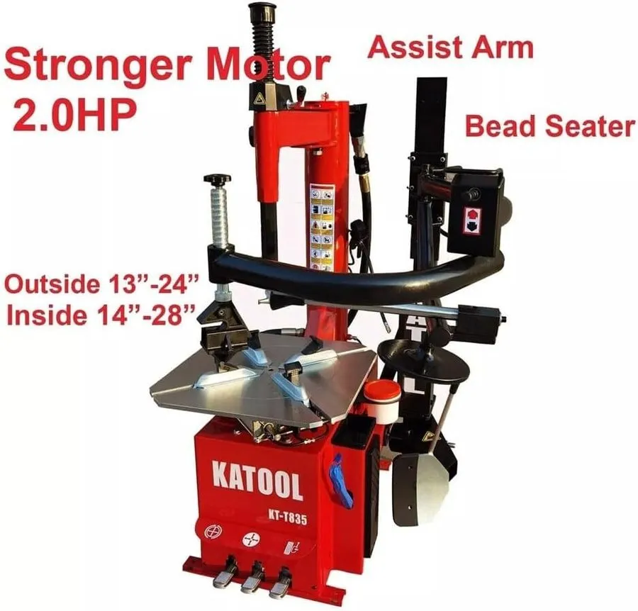 Шиномонтажный станок Tire Changer Wheel Machine KT-T835 Turn Table 28" and Wheel — фото лота 1