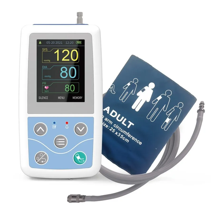 Электрокардиограф ABPM50 24HR Ambulatory Blood Pressure & ECG Holter Monitor wit — фото лота 2