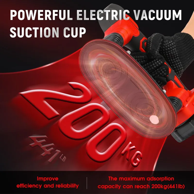 Вакуумная присоска Antstone Tile Vibration Tool 220mm Suction Cup 441lbs/200kg A — фото лота 2