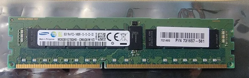 Модуль памяти Samsung 8GB DDR3-1866 ECC RDIMM Server RAM PC3-14900R M393B1G70QH0 — фото лота 1