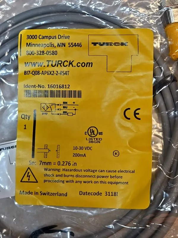 Датчик приближения Turck BI7-Q08-AP6X2-2-RS4T Proximity Inductive Sensor — фото лота 1