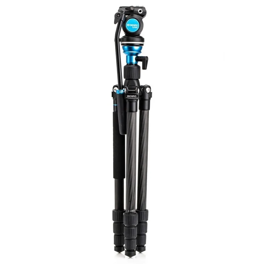 Оборудование видеонаблюдения Benro Aero 2 PRO Carbon Fiber Travel Video Tripod W — фото лота 1