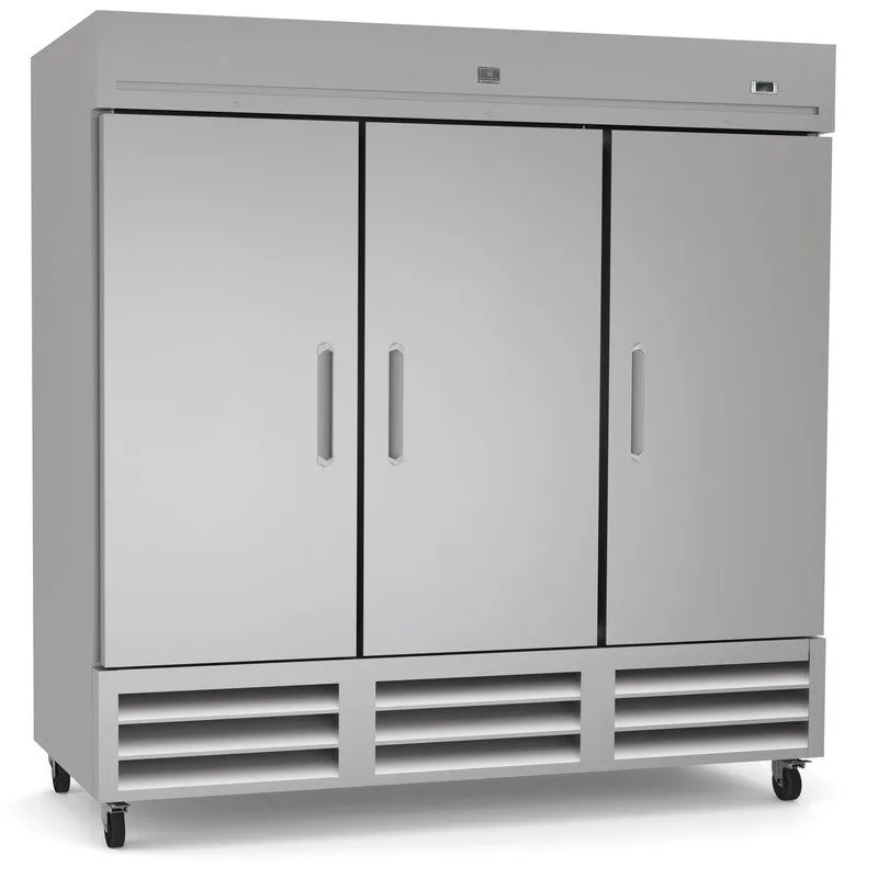 Морозильный шкаф Kelvinator KCHRI81R3DFE 81" Three Section Reach-In Freezer w/ 3 — фото лота 1