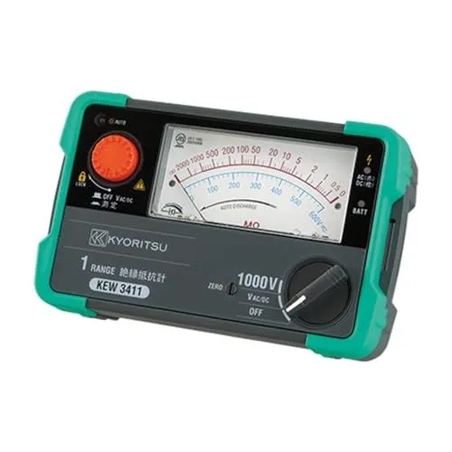 Тестер KYORITSU ANALOG INSULATION TESTER(V/MΩ)125/200,250/200,500/200,1000/2000 