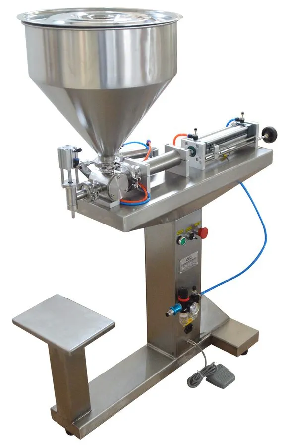 Лабораторный прибор 1Nozzle 300ml Liquid Paste Heating FillingMachine Piston Fil
