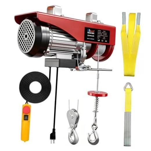 Таль Electric Hoist,Electric Winch with 14.1ft Remote Control,110V Electric 440 