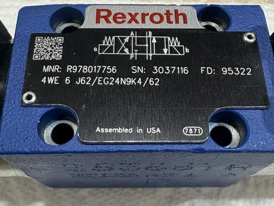 Пневмораспределитель REXROTH HYDRAULIC DIRECTIONAL CONTROL VALVE R978017756