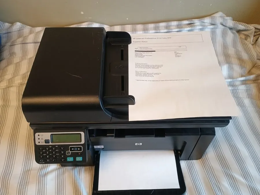 Лазерный принтер HP M1217nfw all in one fax copier laser printer