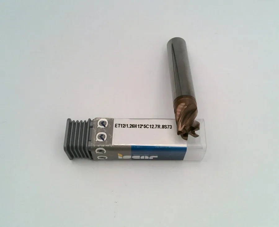 Режущий инструмент Iscar EC‑H5M 12mm 5FL R0.8 Carbide End Mill IC608 27mm LOC 84