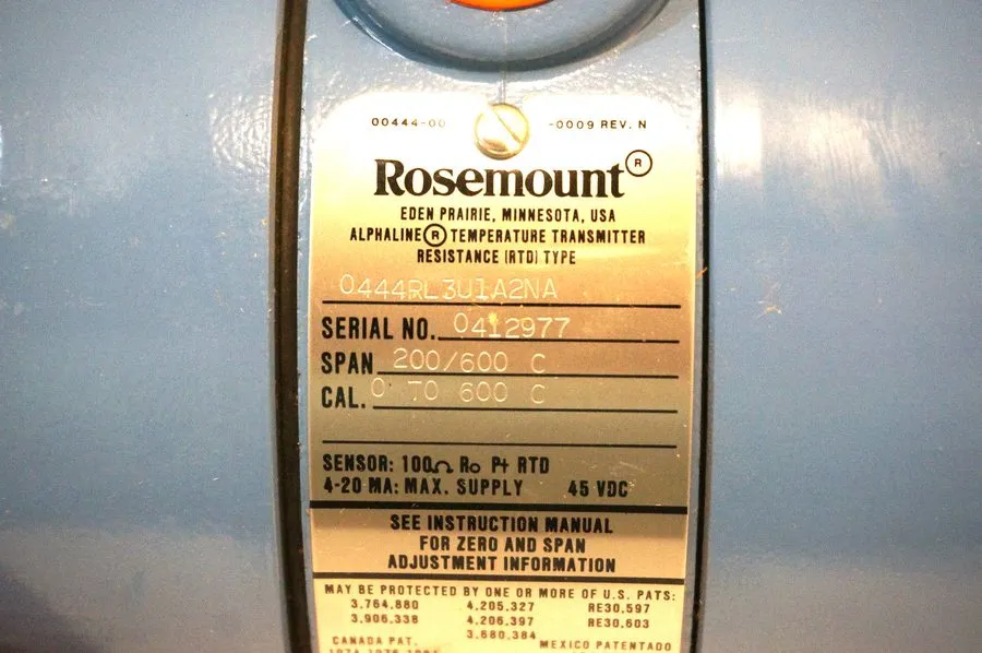 Датчик температуры ROSEMOUNT 0444RL3U1A2NA TEMPERATURE TRANSMITTER