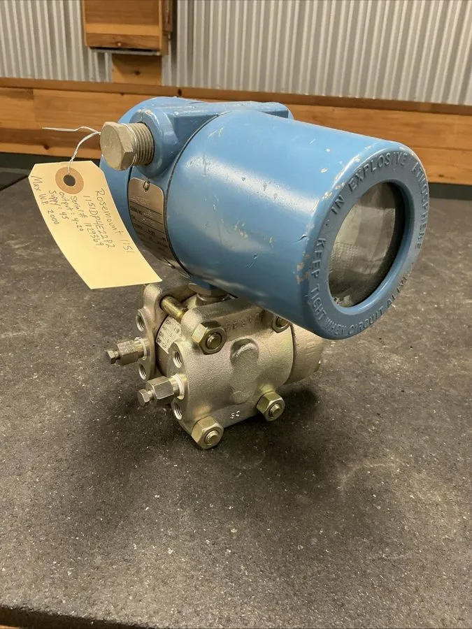 Датчик давления ROSEMOUNT,1151DP3S12B1,PRESSURE TRANSMITTER 2000PSI 4-20MA 0 TO