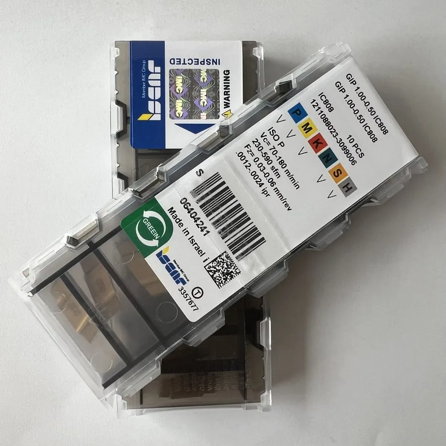 Режущий инструмент ISCAR / GIP1.00-0.50 IC808 / carbide turning insert
