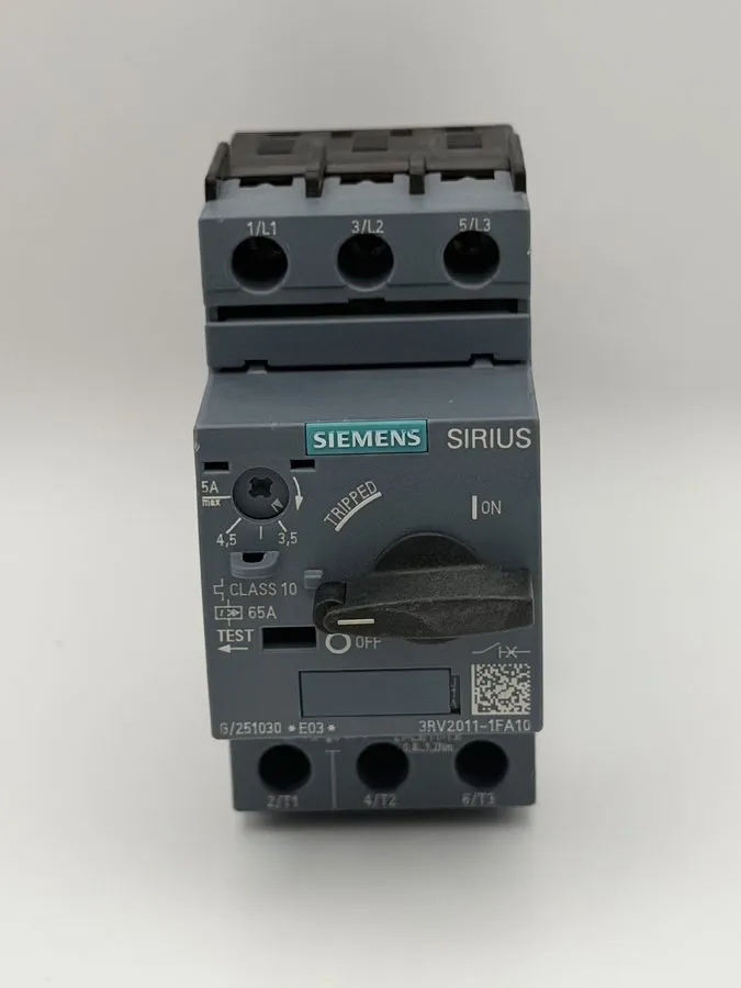 Автоматический выключатель Siemens 3RV2011-1FA10 motor protection switch circuit
