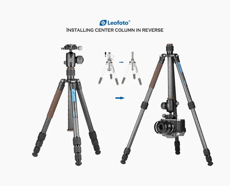 Оборудование видеонаблюдения Leofoto LX-224CT Carbon Fiber Travel Tripod w/ XB-3