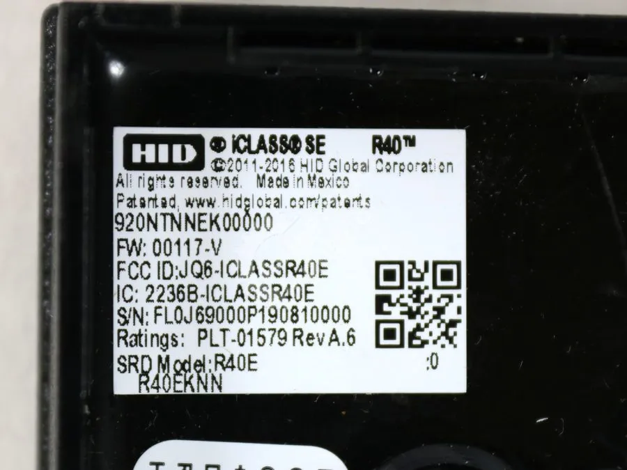 Оборудование видеонаблюдения HID iCLASS SE R40 Wall Switch er 920NTNNEK00000 RFI