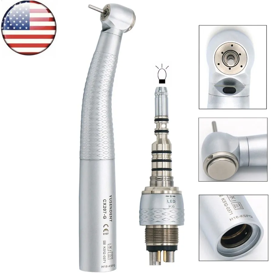 Оптический модуль US COXO Dental Handpiece Fiber Optic High Speed Turbine 6Holes — фото лота 3