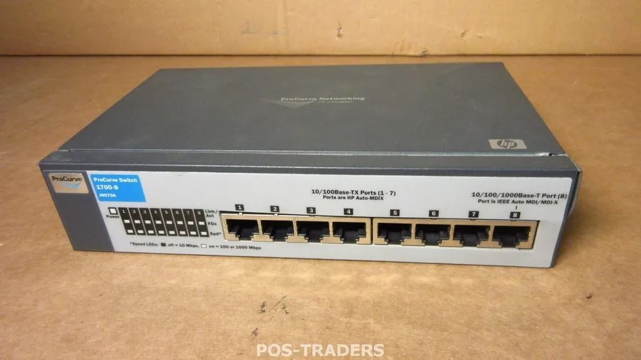 Коммутатор HP ProCurve 1700-8 8 Port Fast Ethernet Switch (7x 100Mbps, 1x 1Gbps)