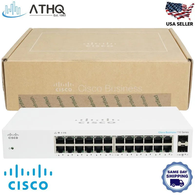 Коммутатор Cisco CBS110-24T Unmanaged 24-Port Gigabit Ethernet Switch